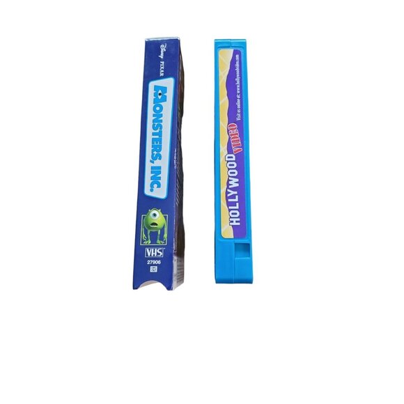 Vtg VHS Disney Pixar Monsters, Inc. Slip Sleeve Rare Hollywood Video Blue Shell - Picture 7 of 12